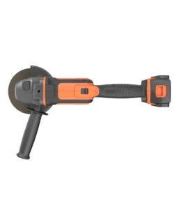 SMERIGLIATRICE ANGOLARE A BATTERIA BLACK+DECKER "BCG720M1-QW" DISCO 115/125 MM 18V 4AH + CARICABATTERIE RAPIDO 1 A + SOFT BAG